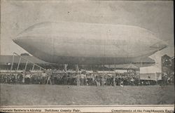 Captain Baldwin's Airship, Dutchess County Fair Airships Postcard Postcard Postcard