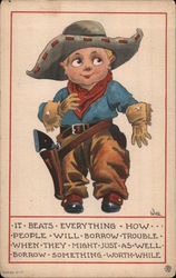 Little Cowboy Postcard