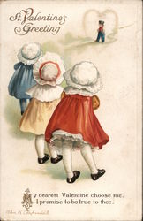 St. Valentine's Greeting Postcard