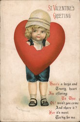 St. Valentine's Greeting Ellen Clapsaddle Postcard Postcard Postcard