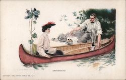 Canoemates Couples Postcard Postcard Postcard