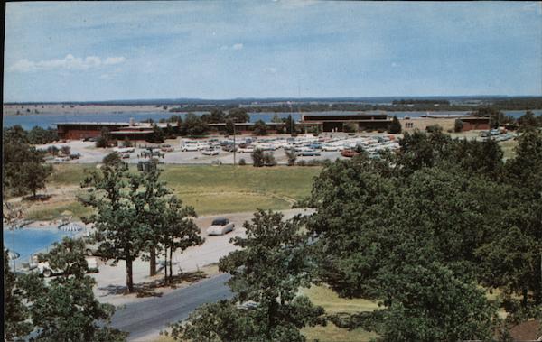 Fabulous Lake Murray Lodge Ardmore Ok Postcard