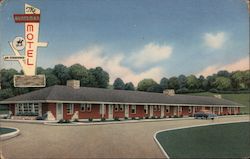 The Huntsman Motel -- "Comfort... in the Beautiful Valley of Virginia" Roanoke, VA Postcard Postcard Postcard