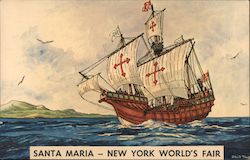 Santa Maria - New York World's Fair Postcard Postcard Postcard