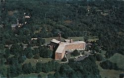 Aerial view of St. Joseph's Manor, Long Hill Center Postcard