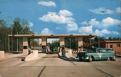 OPT 2 - One of the Toll Plaza's Leading to Ohio's Ultra-Modern Turnpike Postcard Postcard Postcard