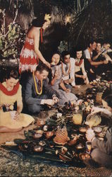 Luau (Hawaiian Feast) Postcard Postcard Postcard