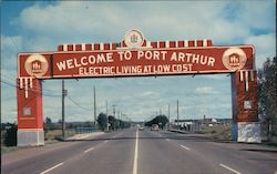 Welcome Arch to Port Arthur Ontario Canada Postcard Postcard Postcard