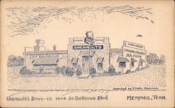 Chenault's Drive-In Memphis, TN Postcard Postcard Postcard