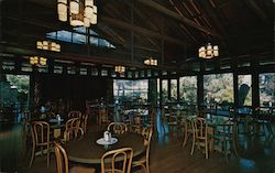 Interior View of Woodlands Dining Room Postcard