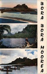 Bora Bora Moorea French Polynesia South Pacific Postcard Postcard Postcard