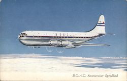 B.O.A.C. Stratocruiser Speedbird Aircraft Postcard Postcard Postcard