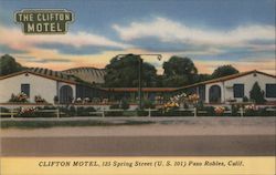 The Clifton Motel Paso Robles, CA Postcard Postcard Postcard