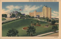 Spohn Park and Skyscrapers Postcard