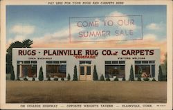 Come to Our Summer Sale - Plainville Rug Co. Postcard