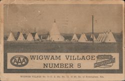 Wigwam Village Number 5 Birmingham, AL Postcard Postcard Postcard