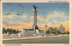 Maine Monument Postcard