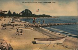 Beach at Old Lyme Shores Postcard