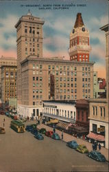 Broadway , North from 11th Street Postcard