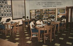 The Library, Northwest Corner, Piney Woods School Postcard