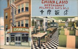 Chinaland Restaurant Atlantic City, NJ Postcard Postcard Postcard