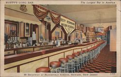 Rusty's Long Bar Newark, NJ Postcard Postcard Postcard