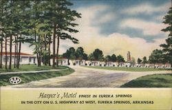 Harper's Motel Eureka Springs, AR Postcard Postcard Postcard