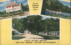 Lazy Acres Motel & Resort Postcard