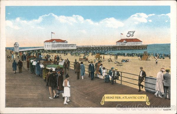 Heinz Pier Atlantic City, NJ Postcard