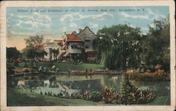 Willow Pond and Residence of Mr. C. D. Brown, East Ave. Rochester, NY Postcard Postcard Postcard