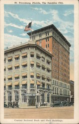 Central National Bank and Phell Buildings St. Petersburg, FL Postcard Postcard Postcard