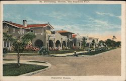 Beautlful Homes, The Sunshine City St. Petersburg, FL Postcard Postcard Postcard