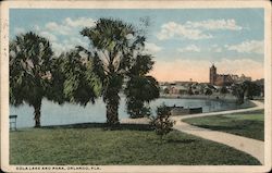 Eola Lake and Park Postcard