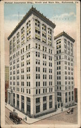 Mutual Assurance Bldg., Ninth and Main Sts. Postcard