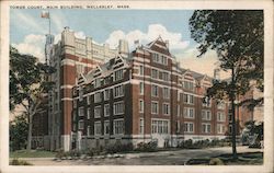 Tower Court, Main Building Postcard