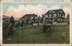 Brown Swan Club and Bungalows, Adirondack Mts. Postcard