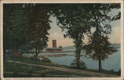 Pier and Rowboat Dock, Chautauqua Institution Postcard