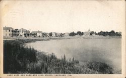 Lake Wire and Lakeland High School Postcard