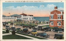 6th Avenue Pool, Pavilion and Miniature Course Postcard