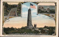 Beacon Mountain A Panorama View May be Had From West Point to Poughkeepsie Postcard