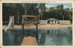 Sherman Park Bathing Beach Sioux Falls, SD Postcard Postcard Postcard