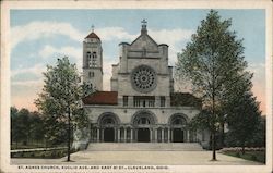 St. Agnes Church, Euclid Ave. and East 81 St. Postcard