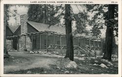 Lake Alpine Lodge, Ebbetts Pass Highway California Postcard Postcard Postcard