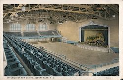 Interior of New Casino Asbury Park, NJ Postcard Postcard Postcard