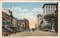 Broad Street, Looking North Newark, NJ Postcard Postcard Postcard