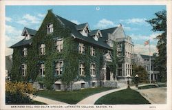 Brainerd Hall and Delta Upsilon, Lafayette College Easton, PA Postcard Postcard Postcard