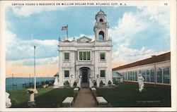 Captain Young's Residence on Million Dollar Pier Postcard