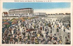 Ostend Casino and Beach, Far Rockaway Postcard