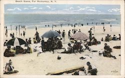 Beach Scene, Far Rockaway Postcard