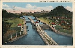 Pedro Miguel Locks, Panama Canal Postcard